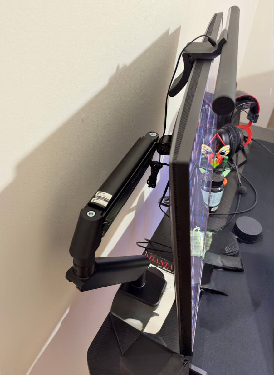 Anda Seat Βάση Γραφείου Οθόνης έως 32" με Βραχίονα Λευκή (AD-W-A6D-1S-FW)