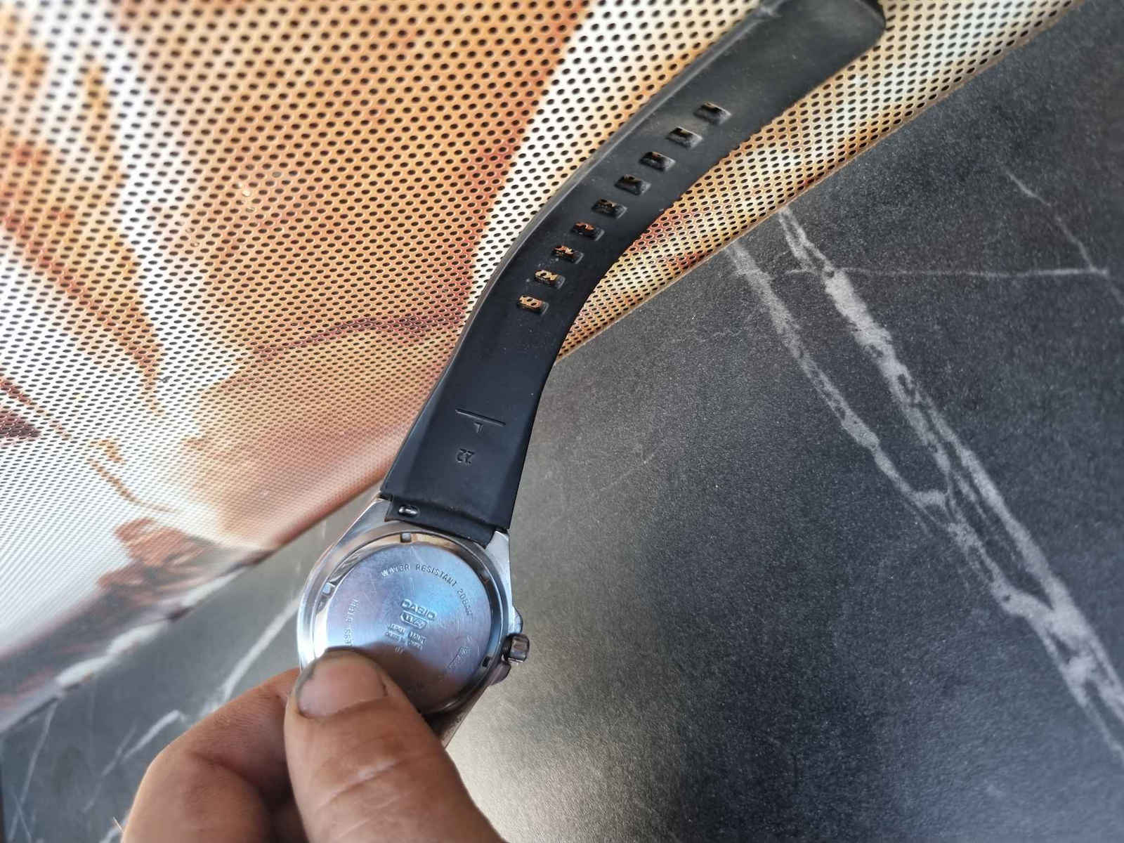 Quick Release Καουτσούκ Λουράκι Μαύρο 22mm