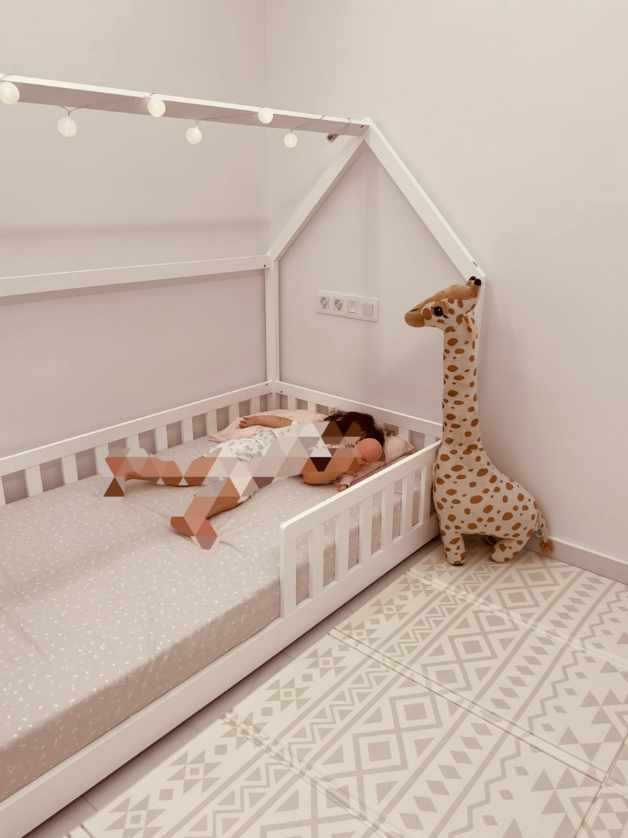 Phyllis Kids Bed Montessori Single Gray for Mattress 90x190cm