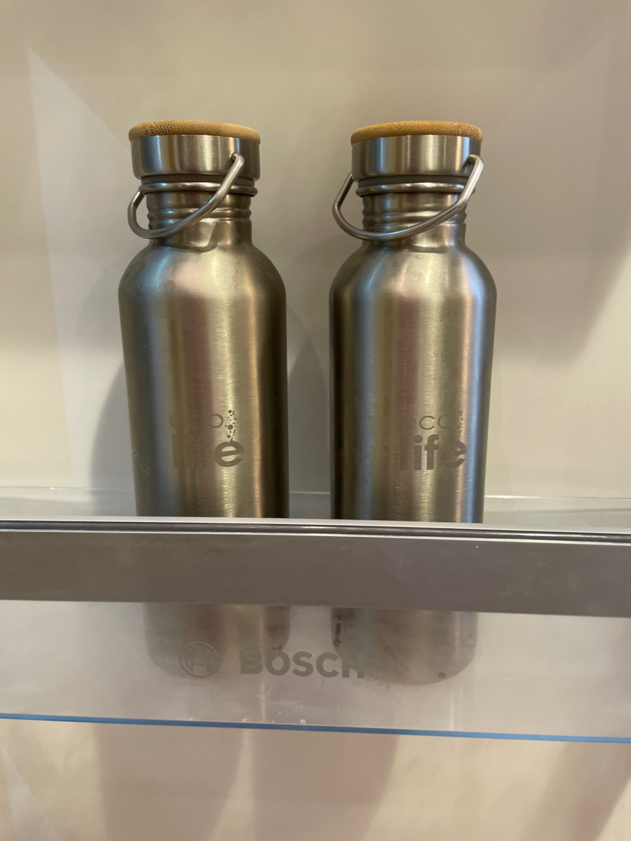 Ecolife Bamboo Ανοξείδωτο Παγούρι 750ml Ασημί