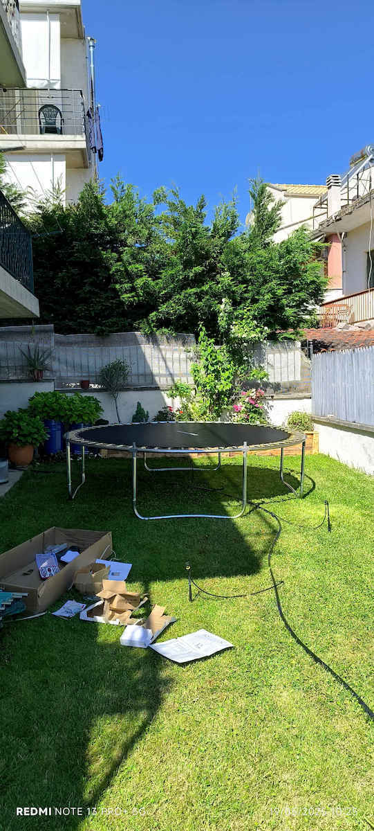 Trampolino 10FTG3017 Τραμπολίνο Εξωτερικού Χώρου Διαμέτρου 300εκ. με Προστατευτικό Δίχτυ