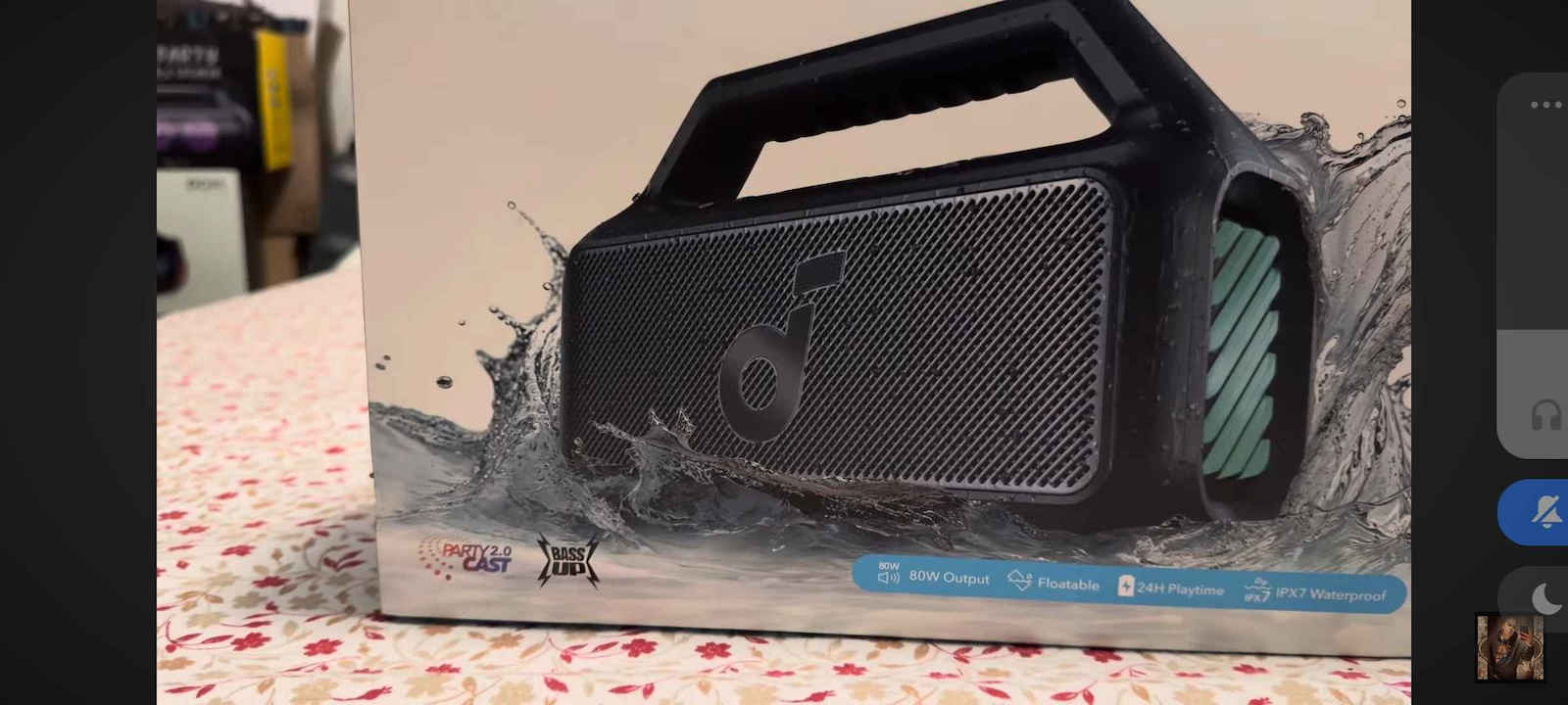 Anker Soundcore Boom 2 Impermeabil Boxă Bluetooth 80W cu Durată de Baterie până la 24 ore Negru