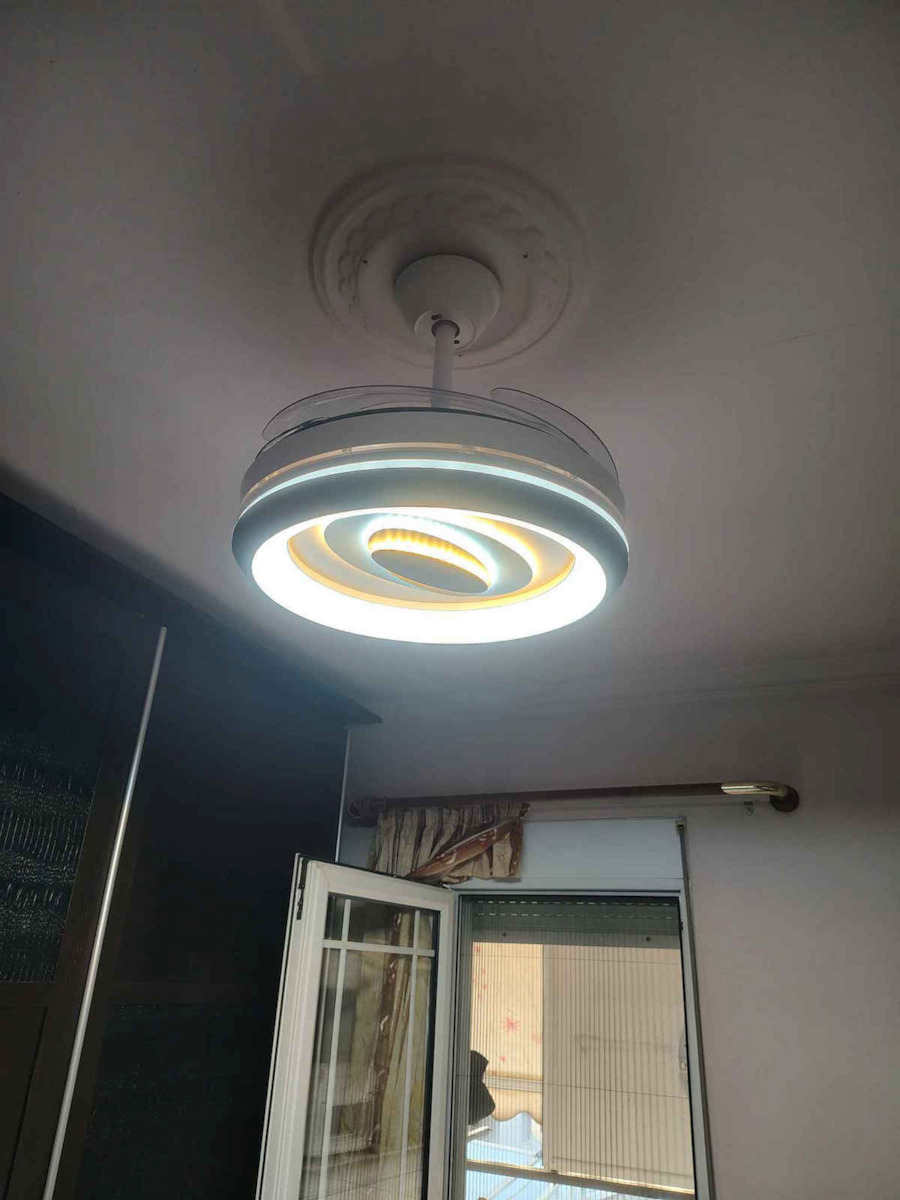 Life Eternity Deckenventilator 108cm Mit Leuchte Transparent / Weiß