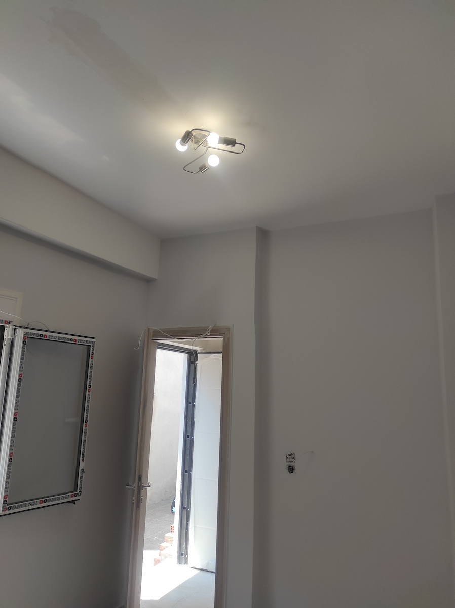 Home Lighting Shevy Ceiling Mount Light 54cm Silver with Socket E27