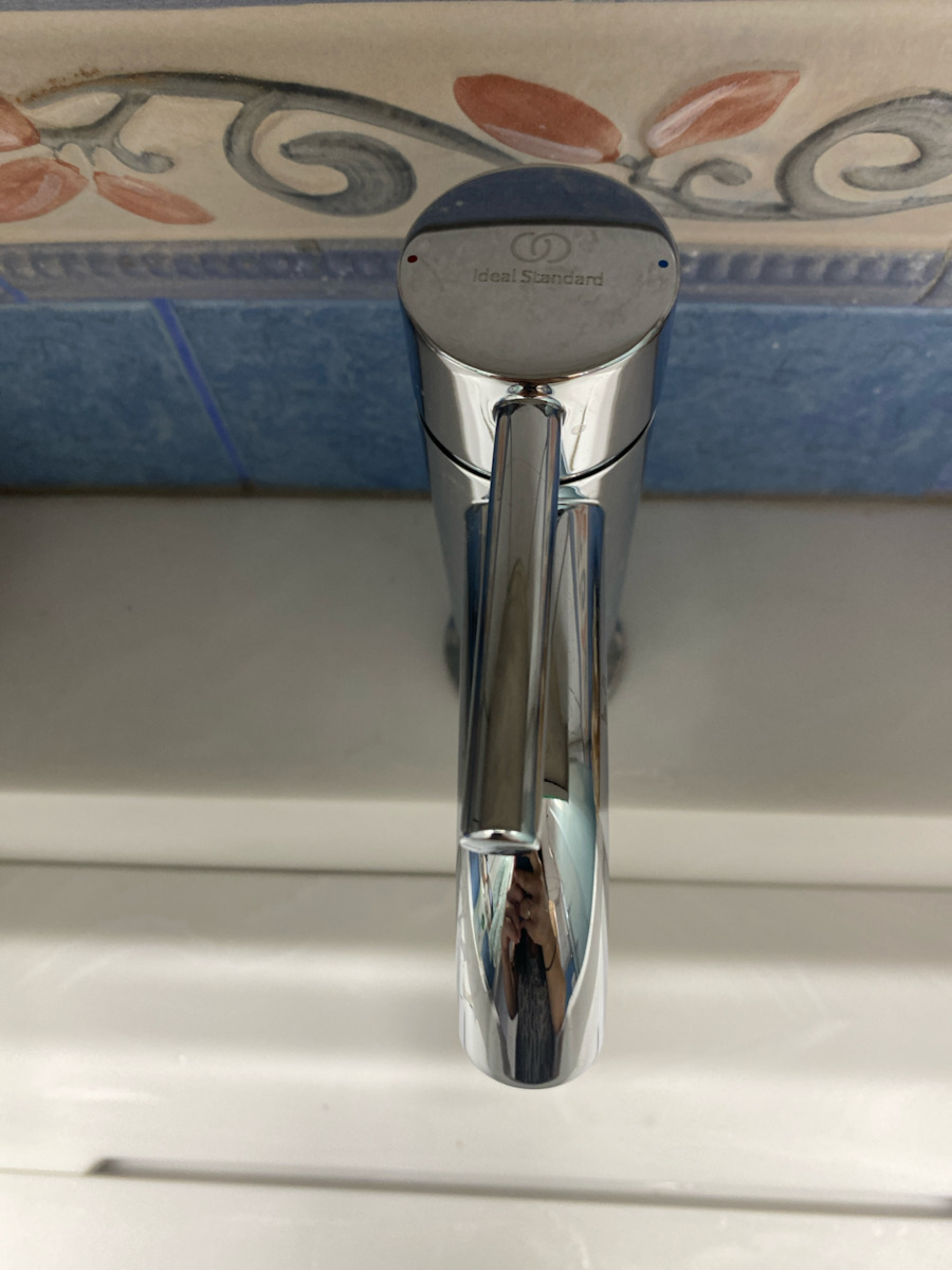 Ideal Standard Ceraline Αναμεικτική Μπαταρία Νιπτήρα Ασημί