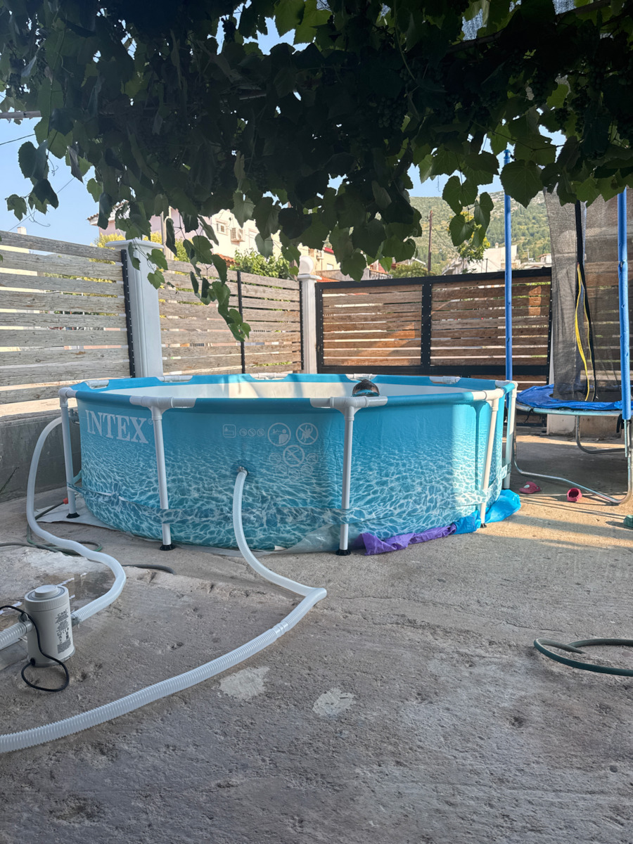 Intex Round Swimming Pool 4485lt with Metallic Frame 305x76cm Light Blue