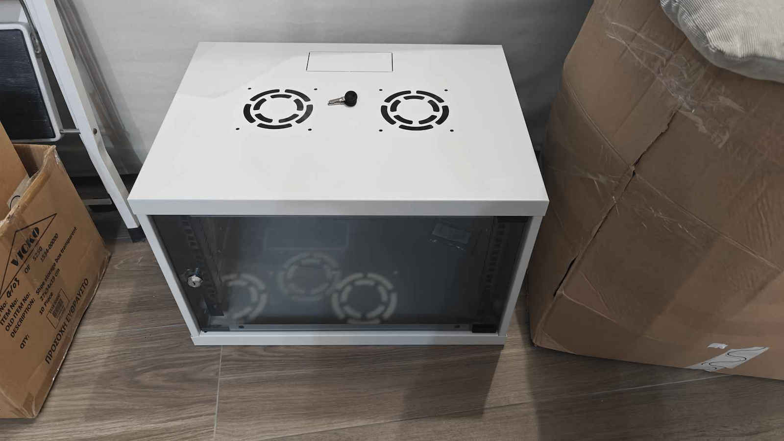 Intellinet Wall Mounted Rack Cabinet 6U 54x40x35.3cm Gray 714150