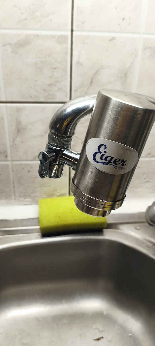 Eiger Faucet Water Filter Activated Carbon 0.5 μm