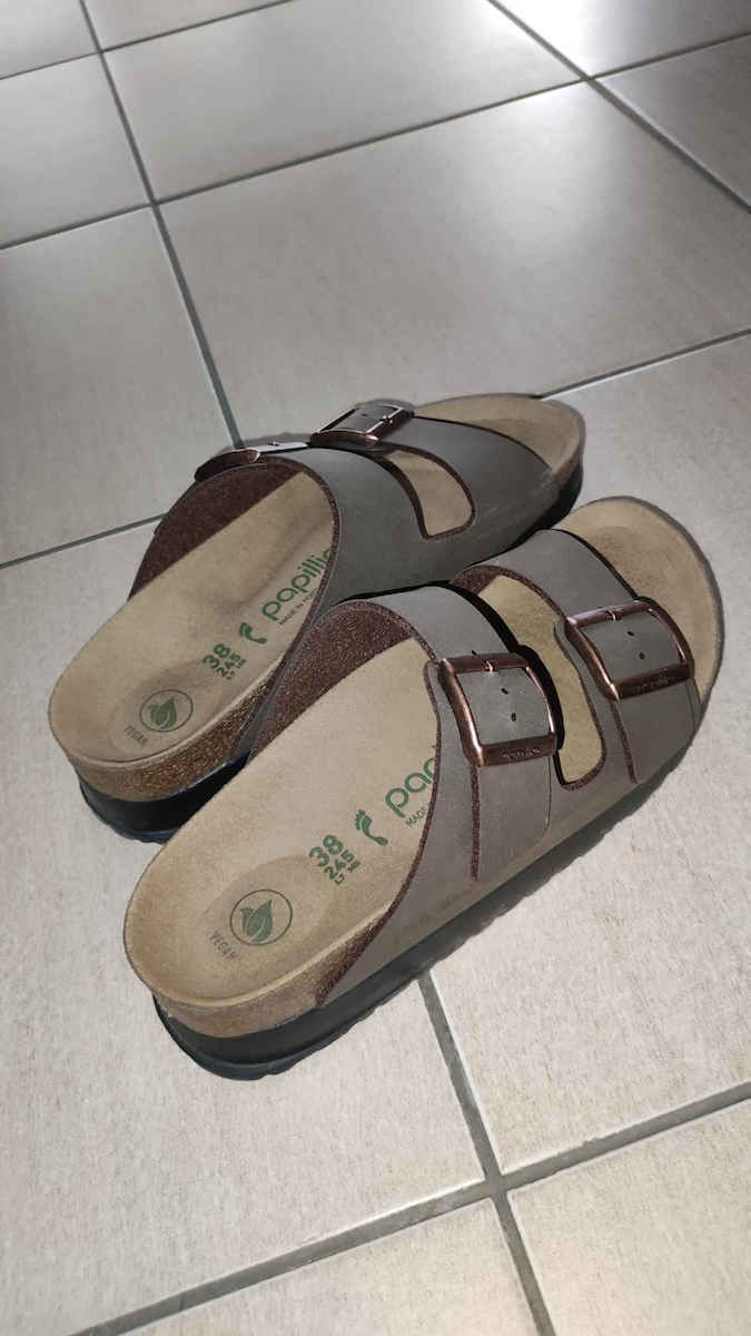 Arizona Leather Women's Flat Sandals Anatomic in Pink Color Narrow Fit