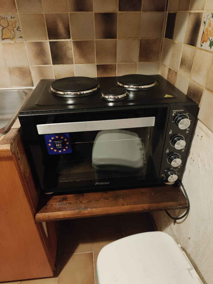 Primo PREO-40253 Electric Countertop Oven 50lt with 3 Burners and Air