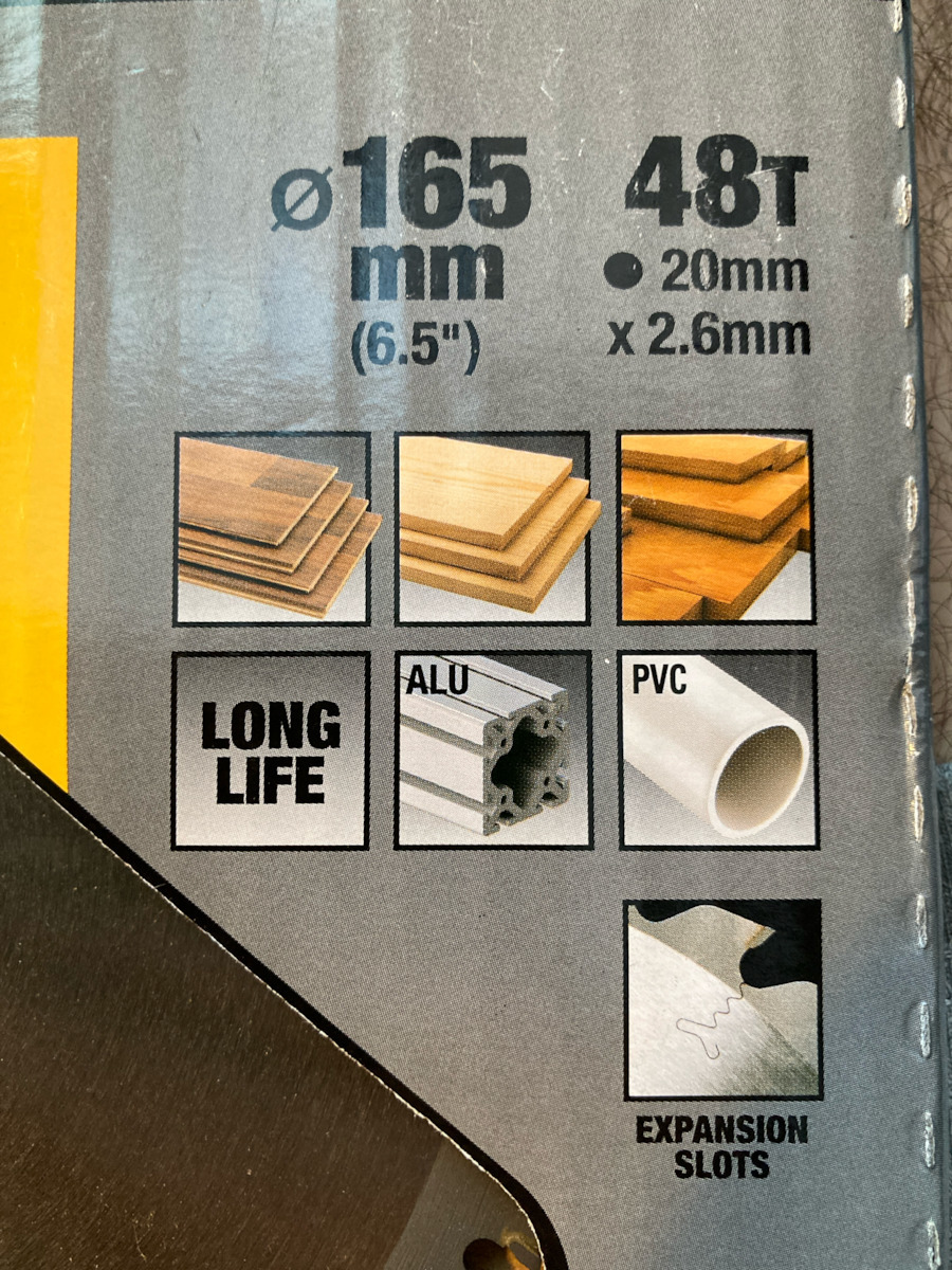 DEWALT Disc de tăiere Lemn cu 48 Dinti 160mm