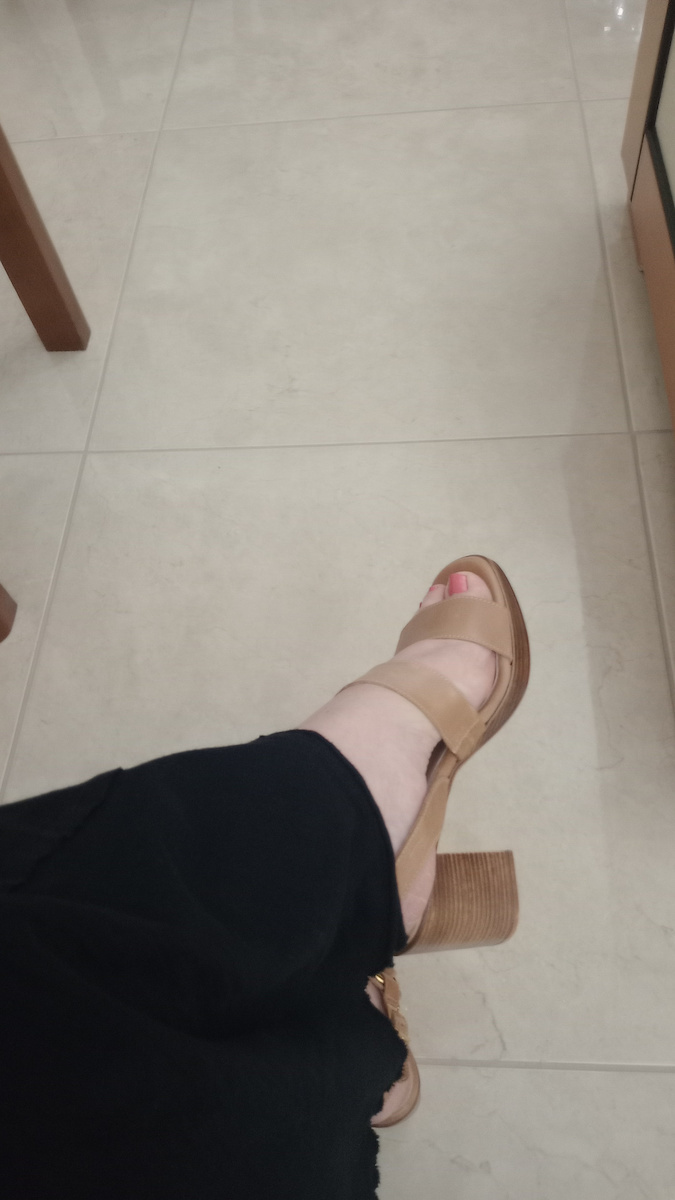 Leder Sandalen Beige