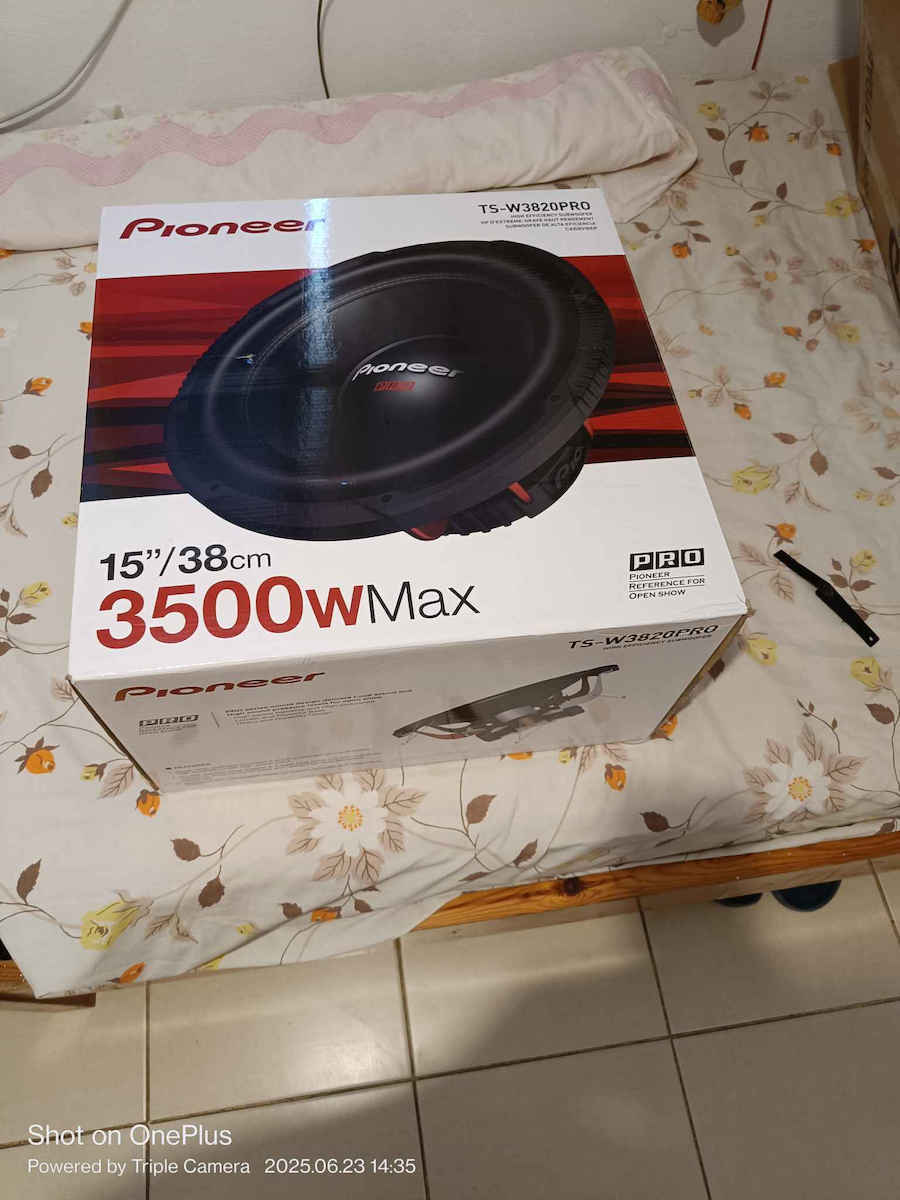 Pioneer Subwoofer Auto 15" 3500W RMS