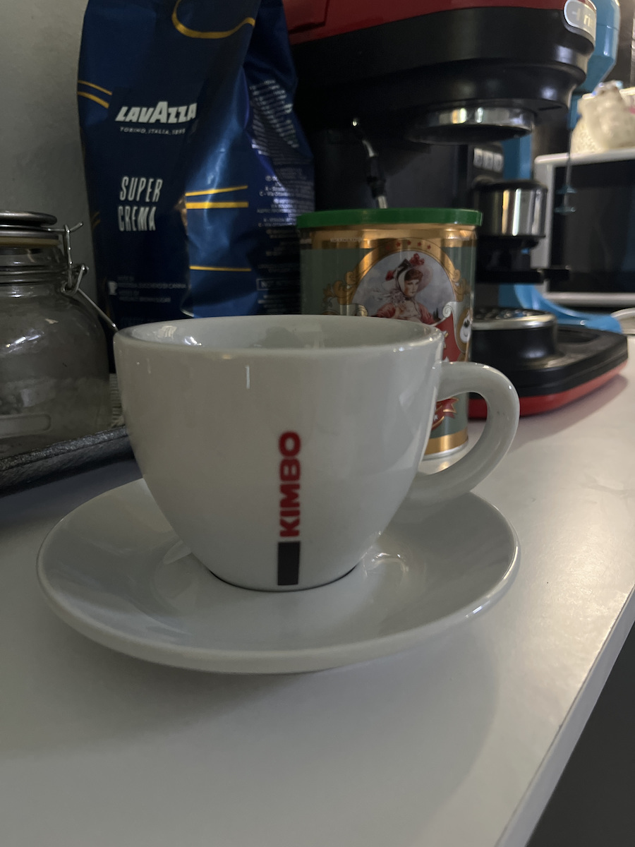 Kimbo Σετ Φλιτζάνια Cappuccino από Πορσελάνη Λευκά 6τμχ