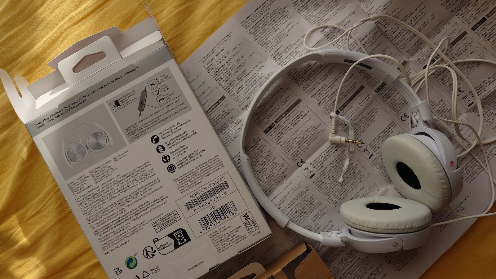 Sony MDR-ZX310AP Kabelgebunden Am Ohr Kopfhörer Blau