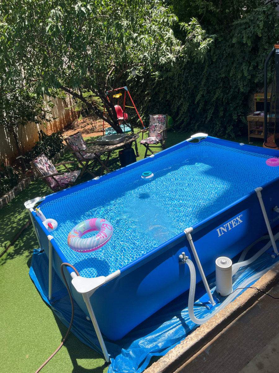 Intex PVC Swimming Pool 3834lt with Metallic Frame 300x200x75cm Blue
