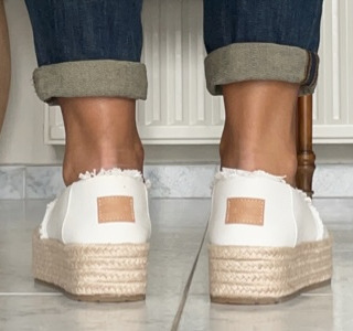 Valencia Platform Women's Espadrilles White