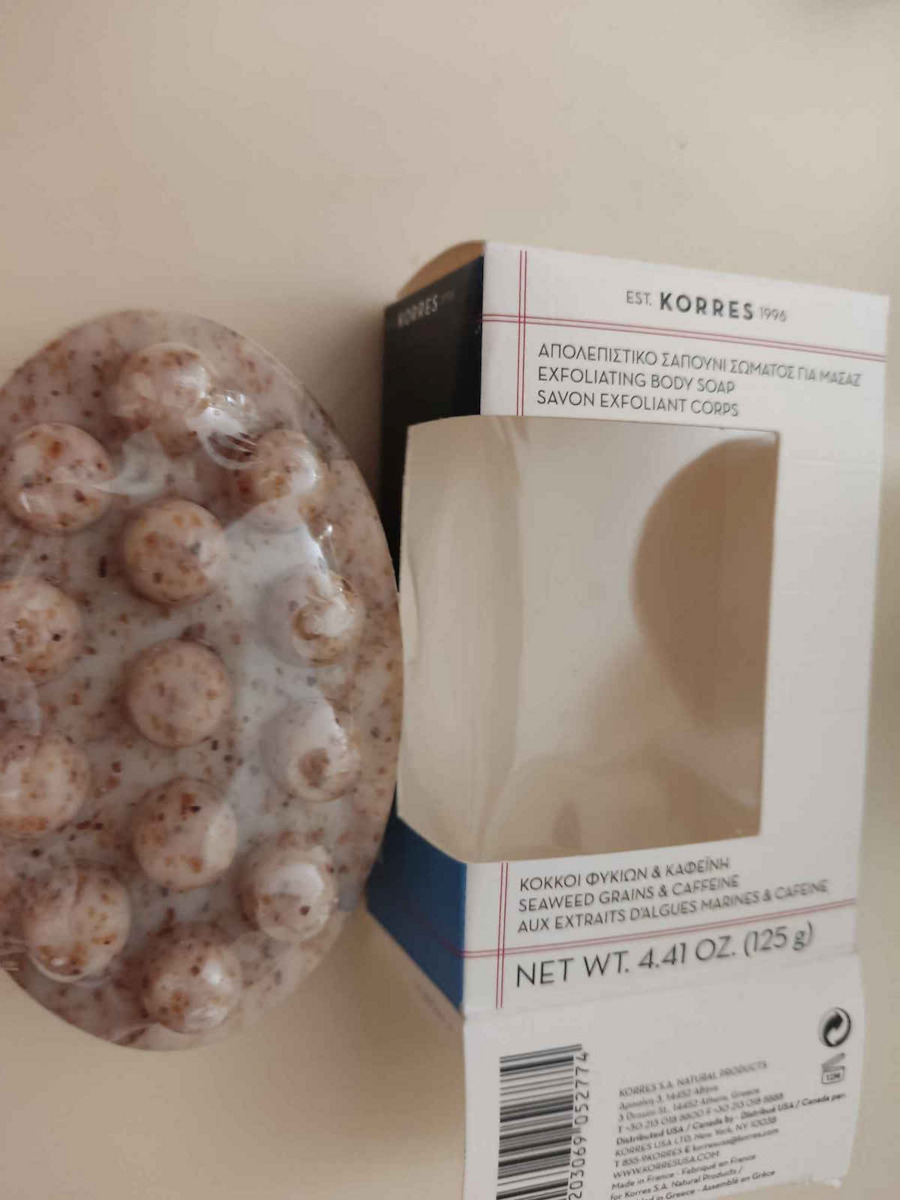 Korres Seaweed Grains & Caffeine Seife für Abnehmen, Cellulite & Wassereinlagerungen 125gr