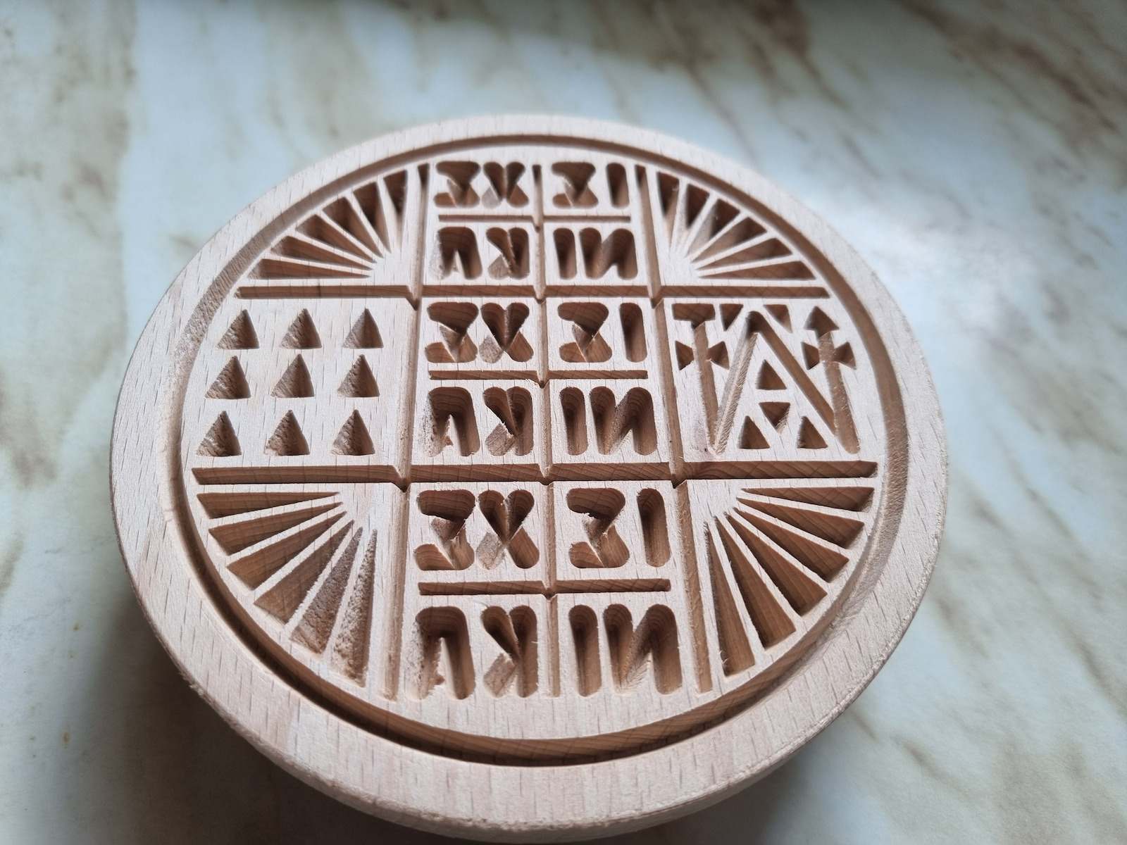 Wooden Prosphora Seal 13.5cm Deep Engraving