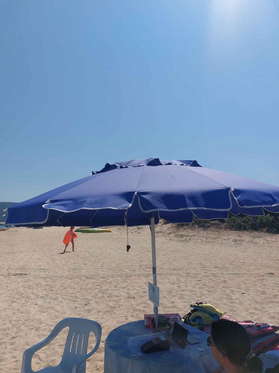 Solart Professional Beach Umbrella Solart Diameter Φ240cm & UPF50+ Protection Sea Blue