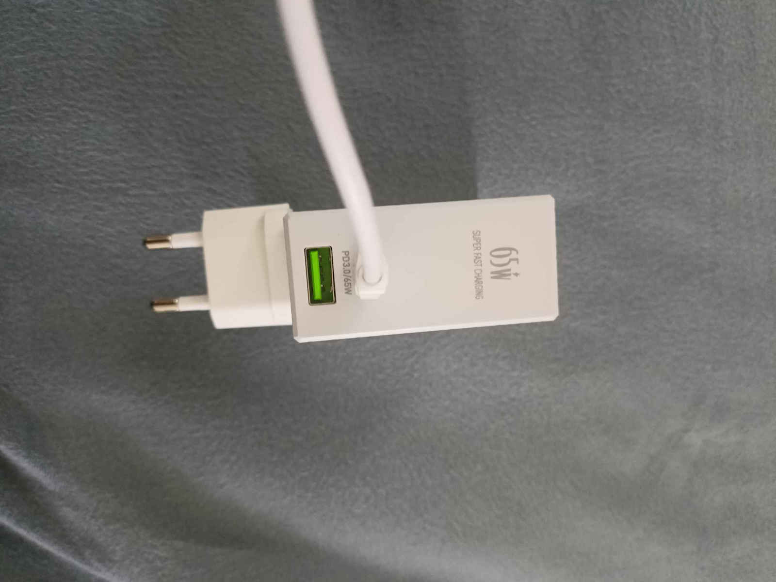 Ldnio Φορτιστής με Θύρα USB-A και Θύρα USB-C και Καλώδιο USB-C 65W Power Delivery / Quick Charge 3.0 Λευκός (A2620C)