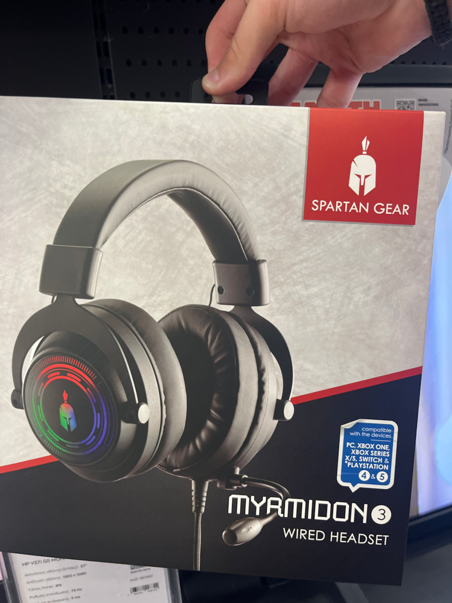 Spartan Gear Myrmidon 3 Over Ear Gaming Headset με σύνδεση 3.5mm for Nintendo Switch / PC / PS4 / PS5 / XBOX