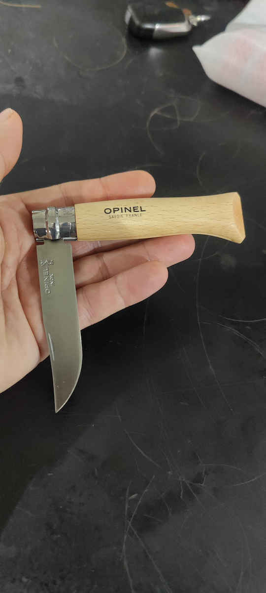 Opinel Νο.08 Σουγιάς με Μηχανισμό Κλειδώματος Καφέ