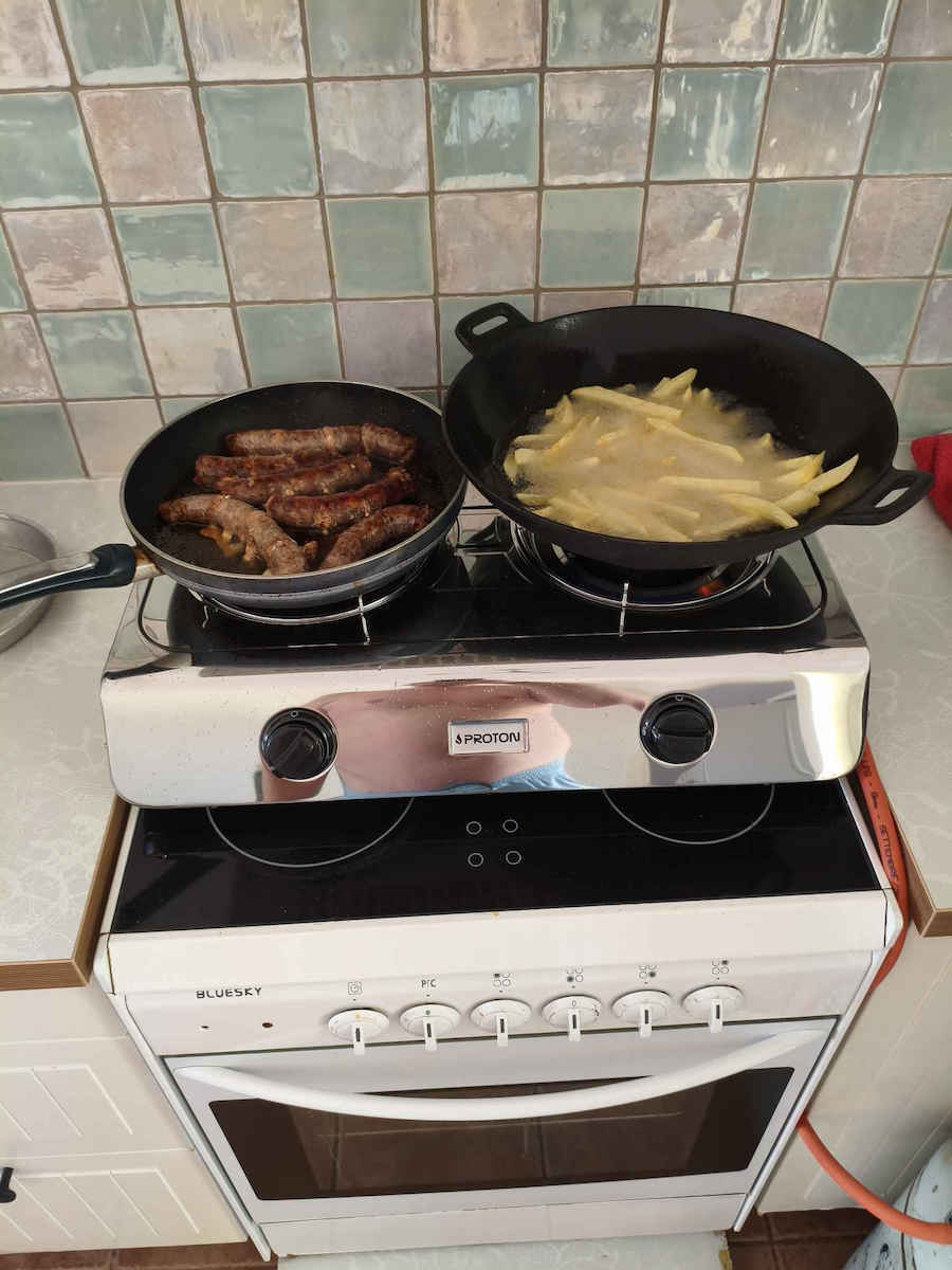 Proton SS05 Liquid Gas Countertop Double Burner Inox