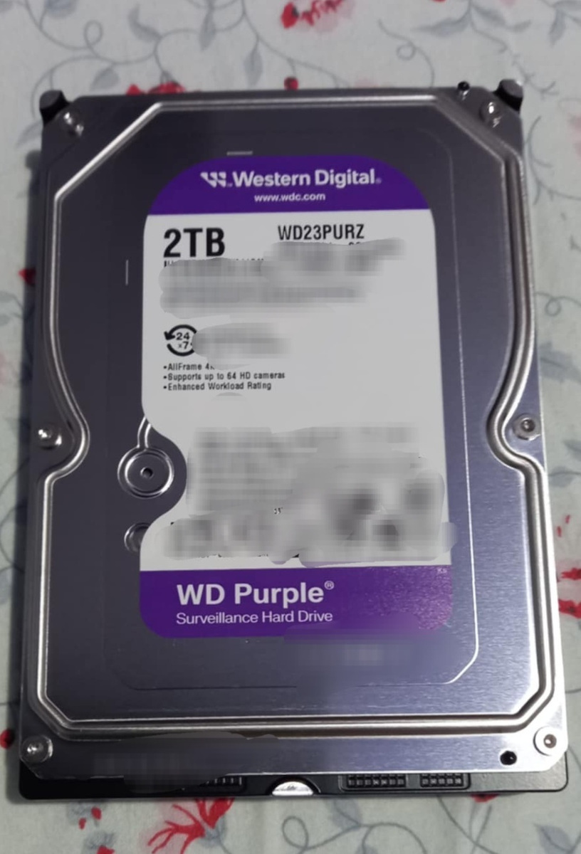 Western Digital Purple 2TB HDD Hard Disk 3.5