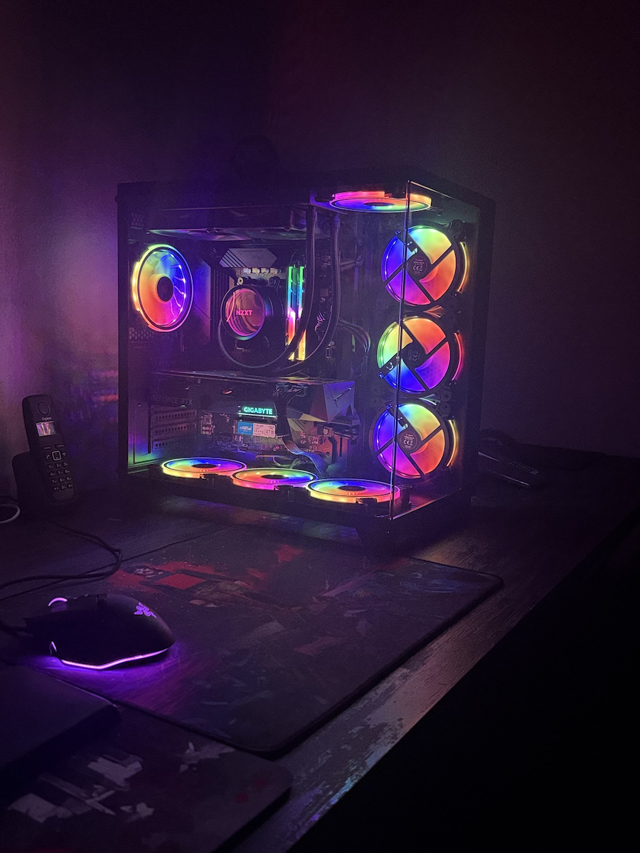 1STPLAYER Megaview MV8-TP Gaming Midi Tower Κουτί Υπολογιστή με Πλαϊνό Παράθυρο Μαύρο
