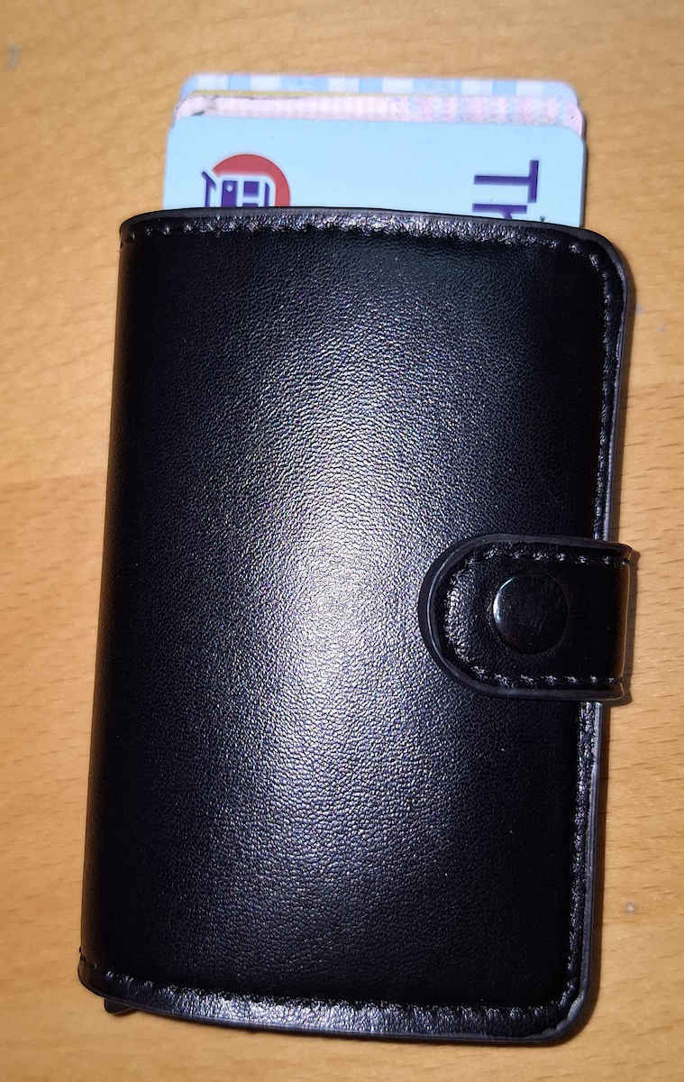 Men's Wallet Cards with RFID Black