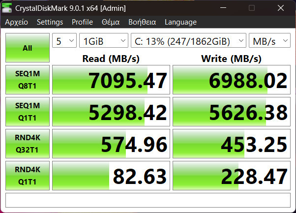 Crucial T500 SSD 1TB M.2 NVMe PCI Express 4.0 (CT1000T500SSD8)