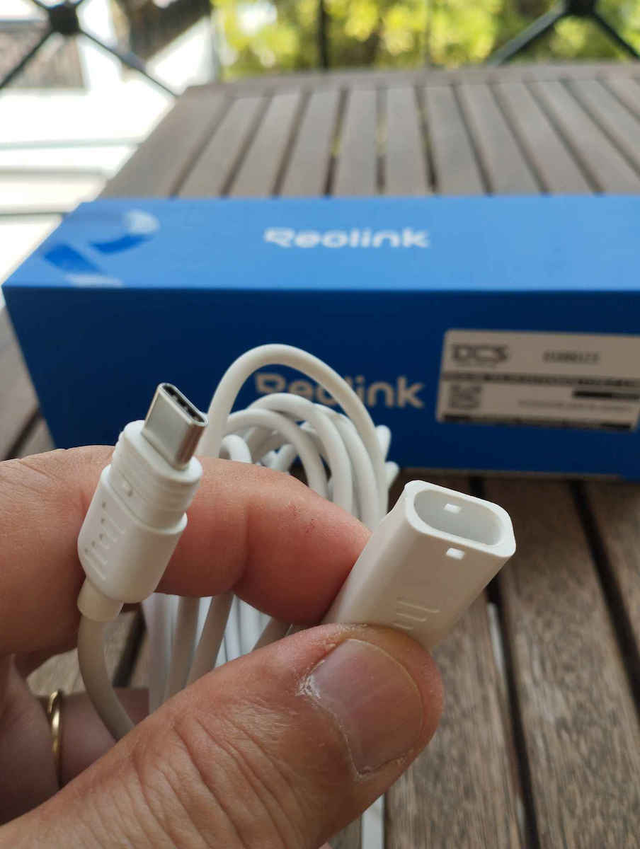 4.5m Solar Ex Cable Sr3 White Extension Cable Powering Reolink Wifi Cameras 4.5m Color White