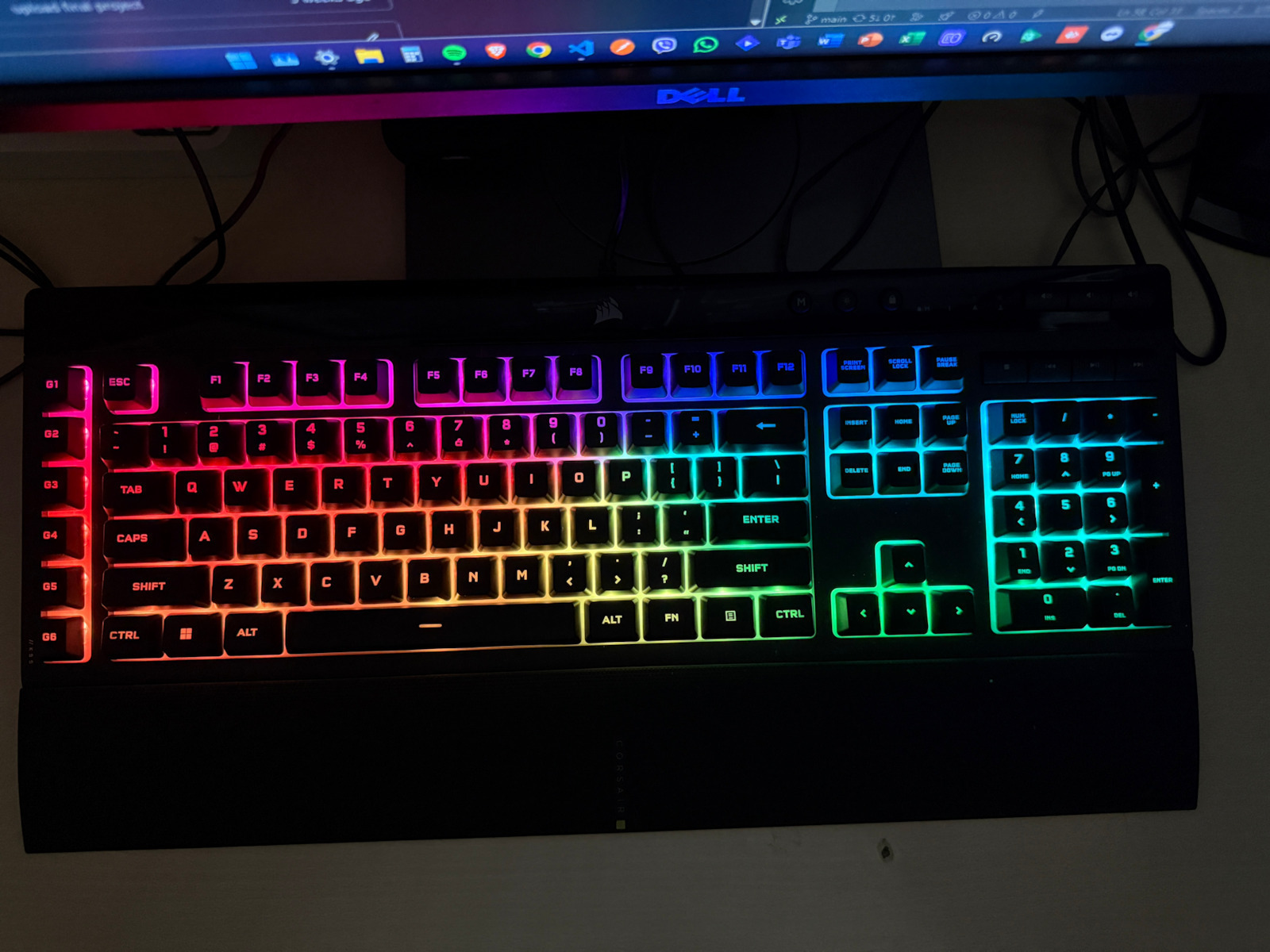 Corsair K55 RGB Pro XT Gaming Πληκτρολόγιο με RGB φωτισμό (Αγγλικό US)