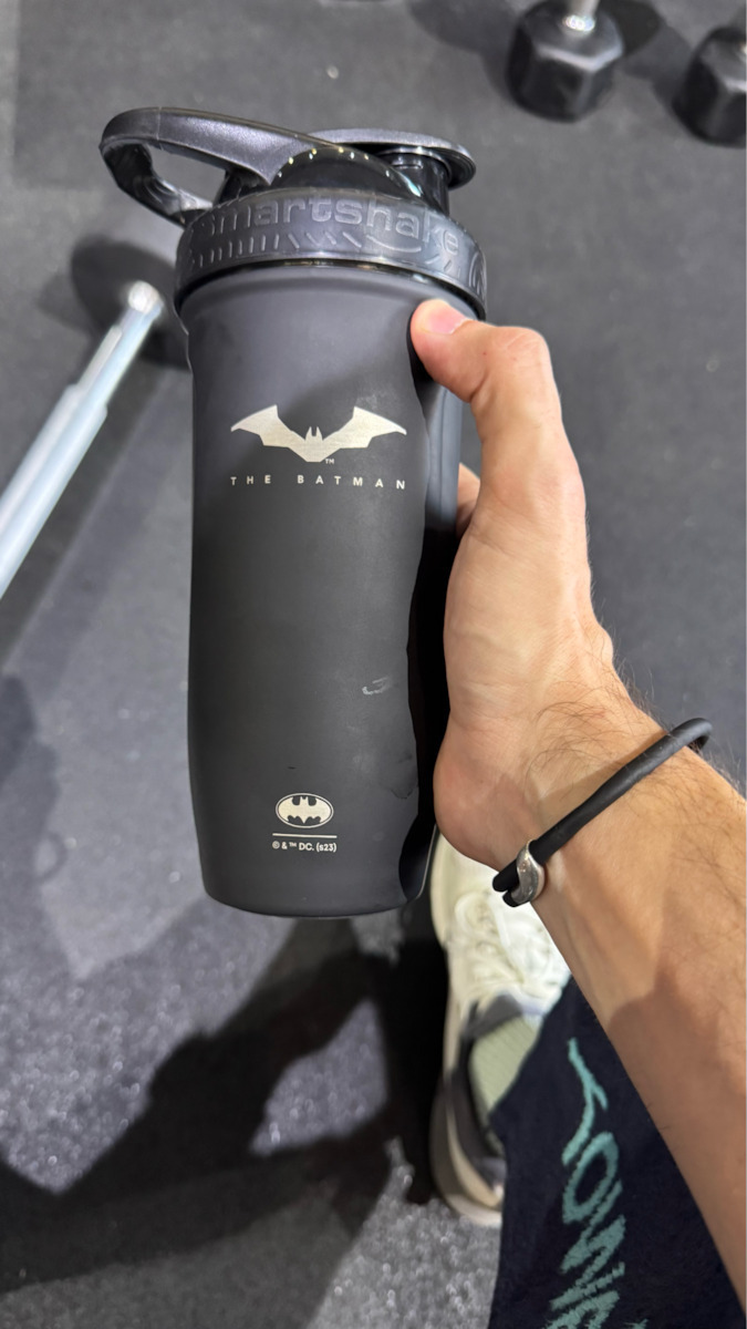SmartShake Reforce Stainless Steel DC Batman 37974 Stainless Steel Protein Shaker 900ml Black