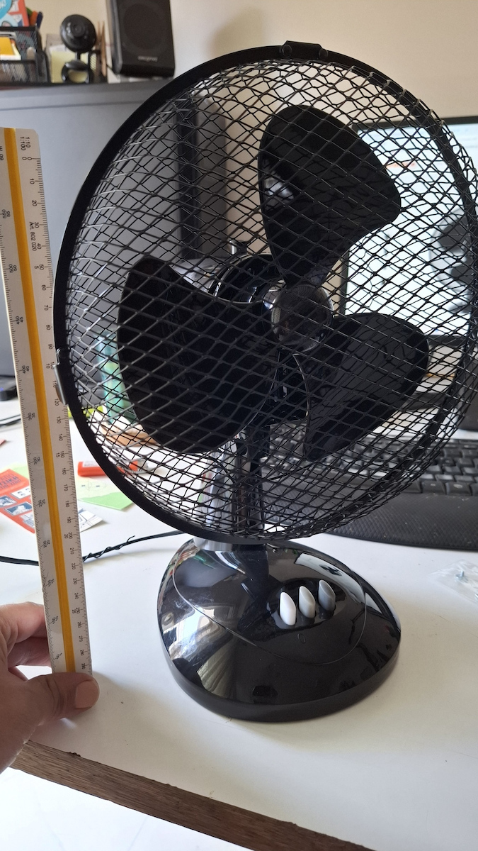 Mesko MS 7308 Tabletop Fan 45W Diameter 23cm Black