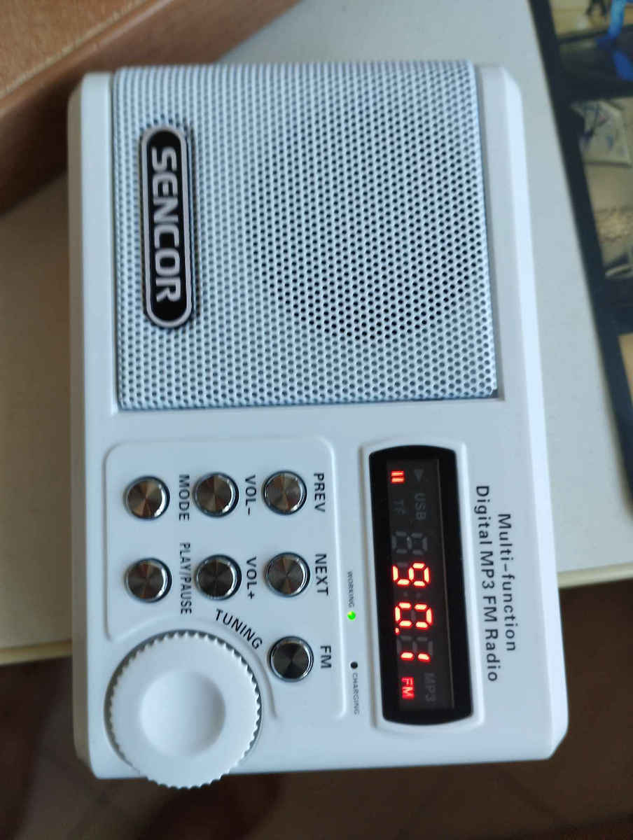 Sencor SRD-215 Ραδιοφωνάκι Επαναφορτιζόμενο με USB Μαύρο