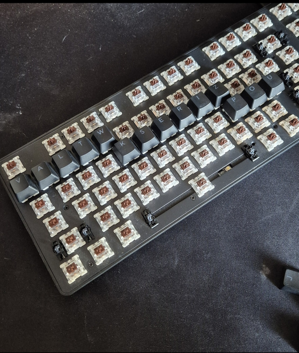 Keychron Lemokey X1-A3 QMK/VIA X1-A3 Gaming Mechanical Keyboard Tenkeyless with Keychron Brown Switches and Illuminated Keys English US
