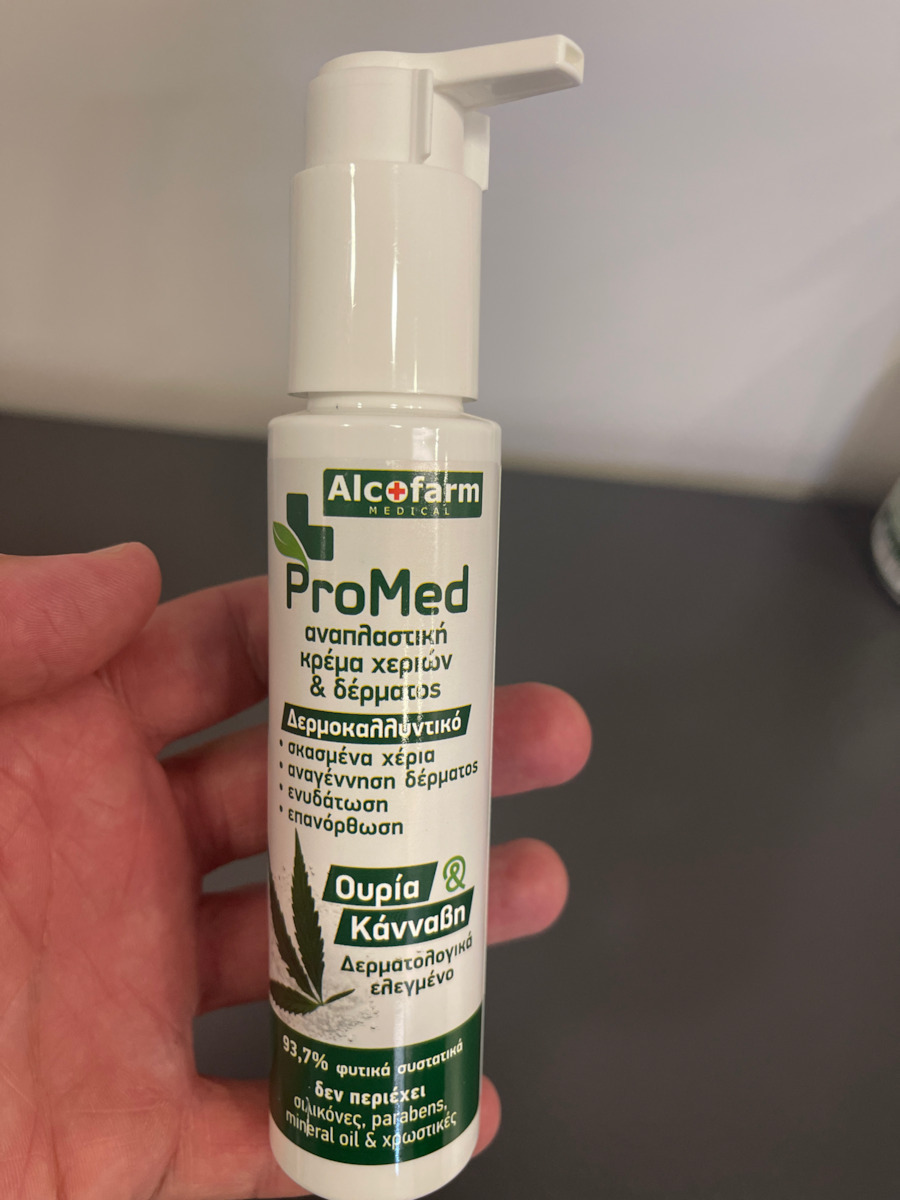 Pro Med Hand Κρέμα Χεριών Ουρία & Κάνναβη 75ml