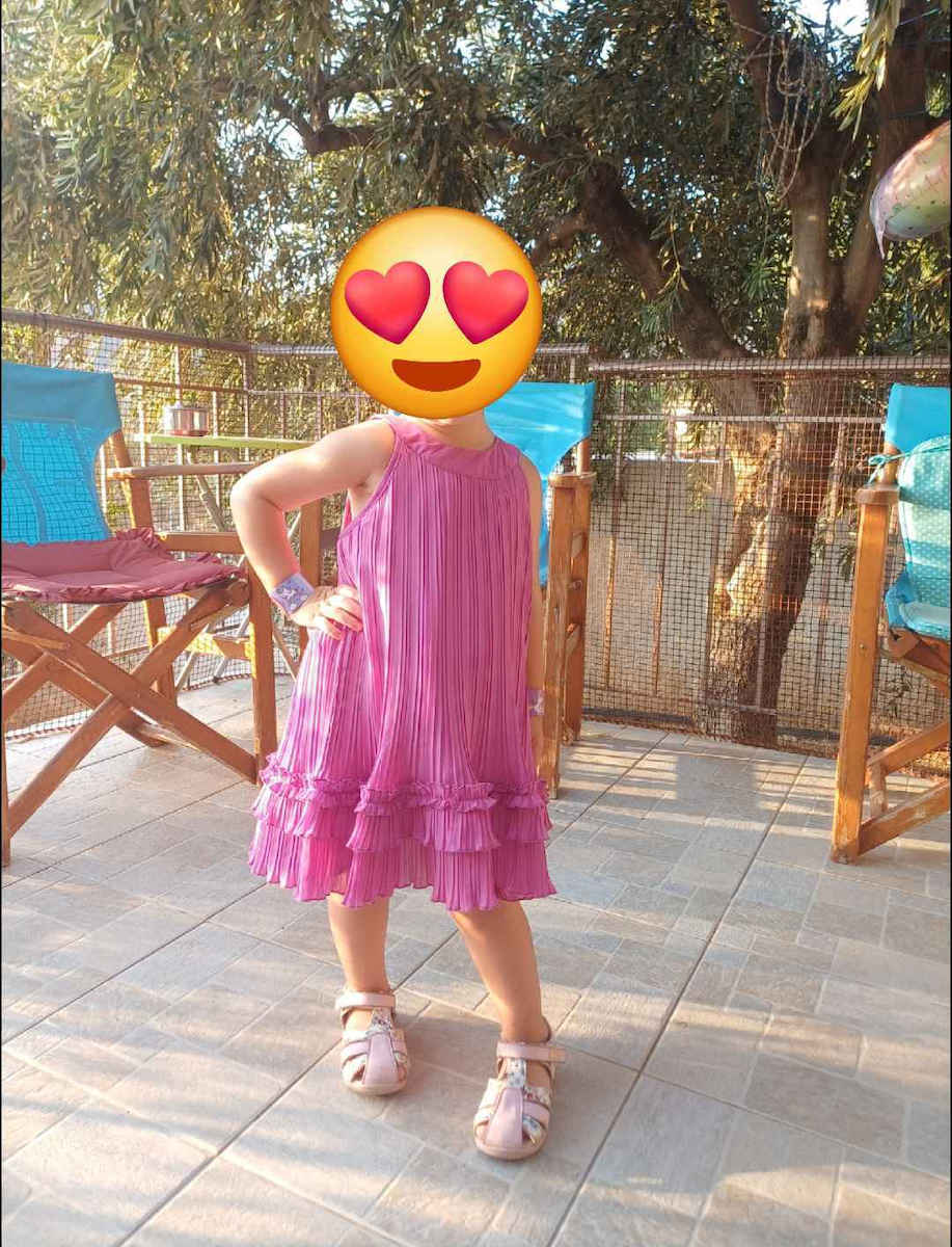 Παιδικό Φόρεμα Αμάνικο Ορχιδεα