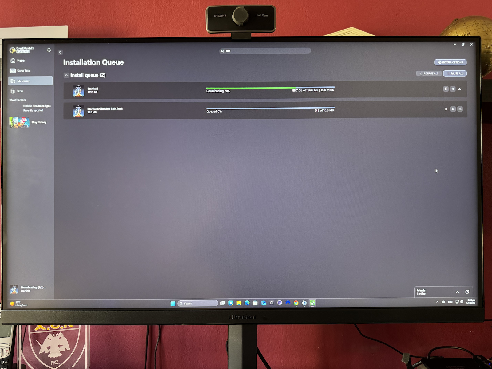 LG UltraGear 32GS75Q-B IPS HDR Monitor 32" QHD 2560x1440 180Hz με Χρόνο Απόκρισης 1ms GTG