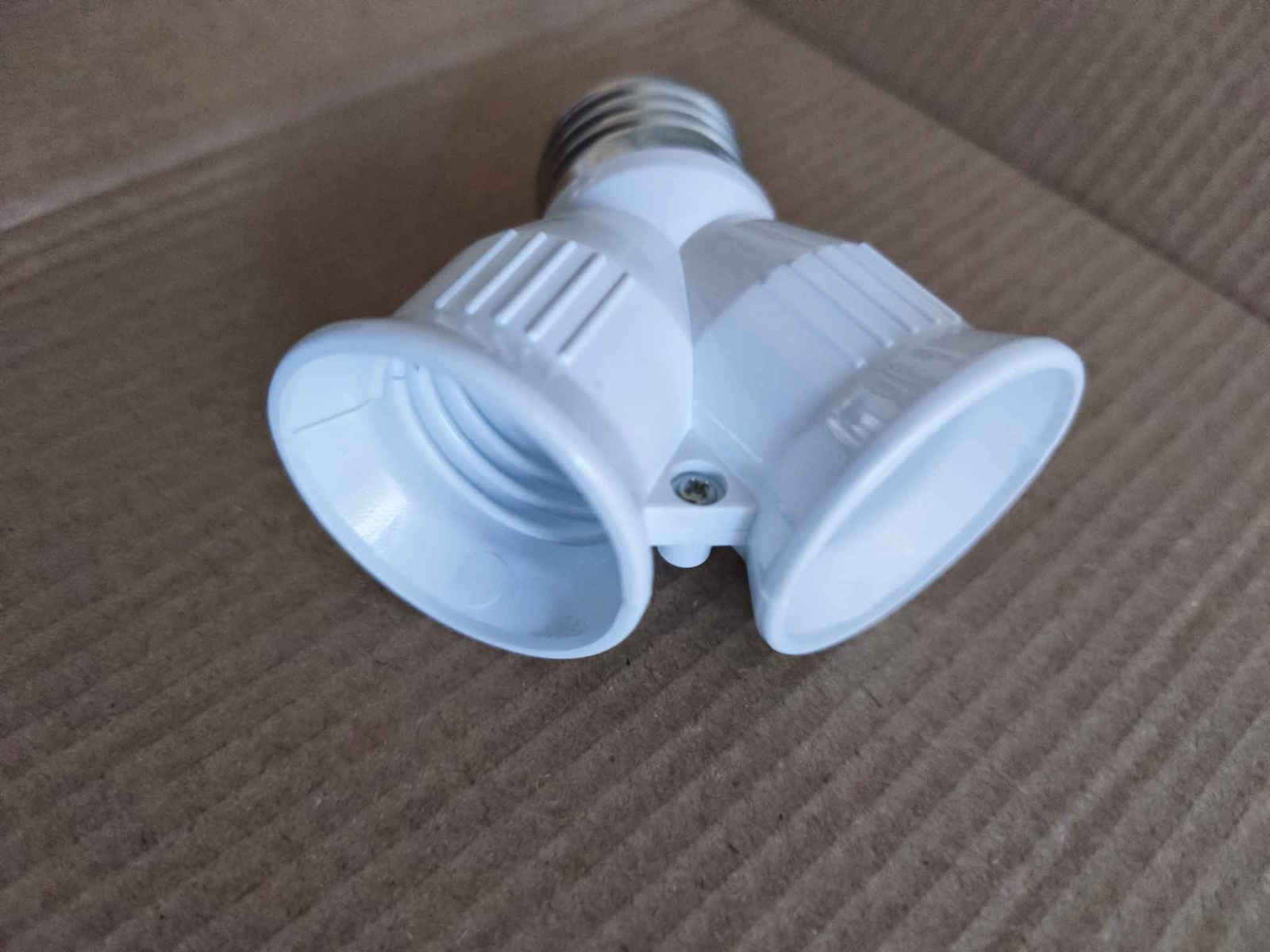 GloboStar Socket Extension for Socket E27 in White color Set 1pcs 78981