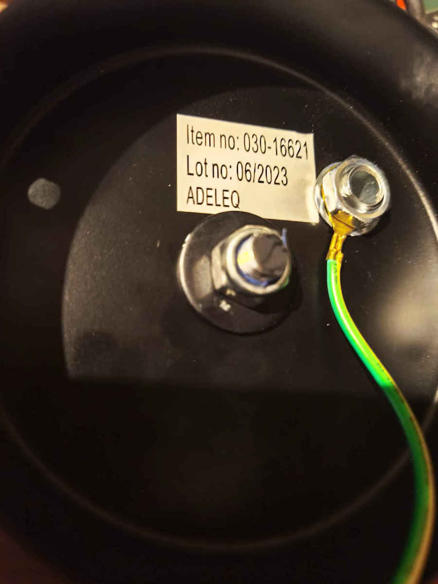 Adeleq Ceiling Rose for Lighting Fixtures made of Aluminum Black Black 030-16621