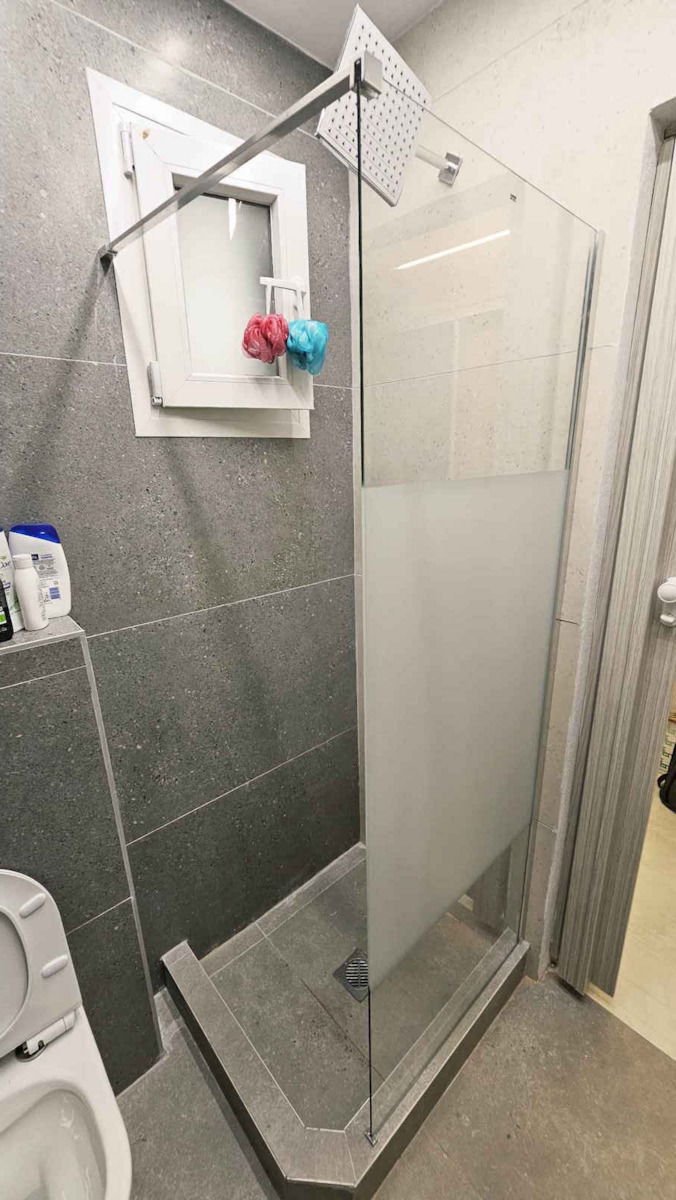Karag Free 1 Shower Screen for Shower 70x185cm Serigrafato Chrome