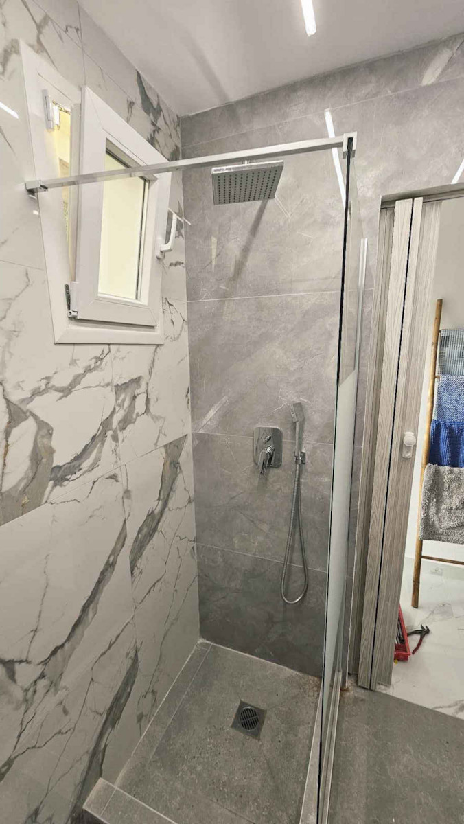 Karag Free 1 Shower Screen for Shower 70x185cm Serigrafato Chrome