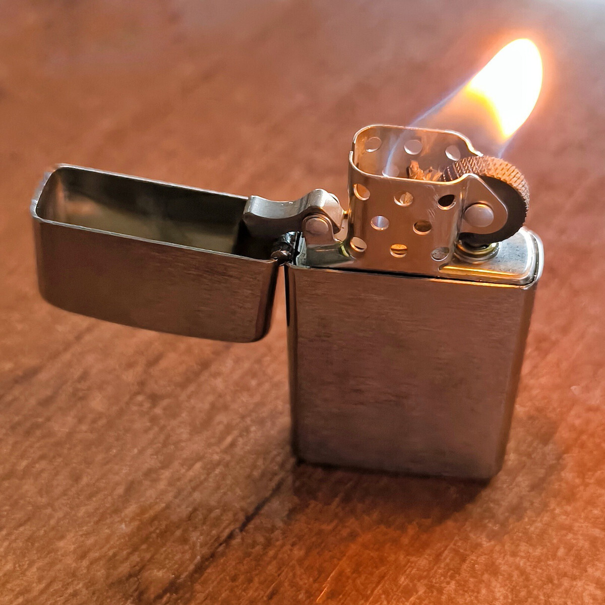 Zippo Slim Windproof Flame Lighter in Black Color