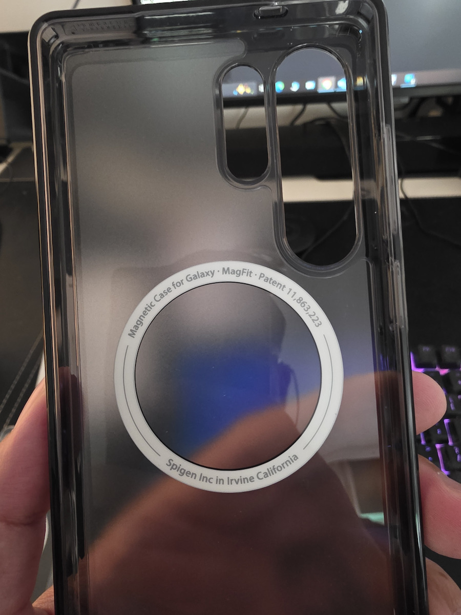 Spigen Ultra Hybrid Mag Umschlag Rückseite Silikon / Kunststoff 2mm Schwarz (Galaxy S25 Ultra,Samsung S25 Ultra)