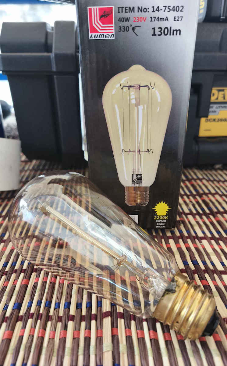 Adeleq Vintage Light Bulb 40W for E27 Socket