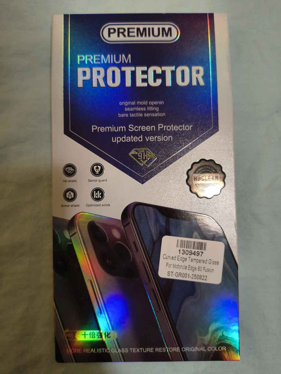Full Glue Tempered Glass Μαύρο (Motorola Edge 60 Fusion)
