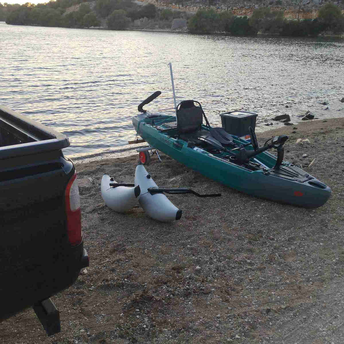 Vevor Kayak Stabilizers 2 Pcs Inflatable Floats PVC Arms Kayak Canoe Fishing Boat Stabilization System